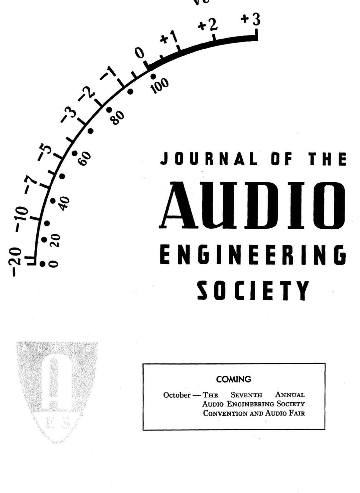 AES E-Library » Complete Journal: Volume 3 Issue 1