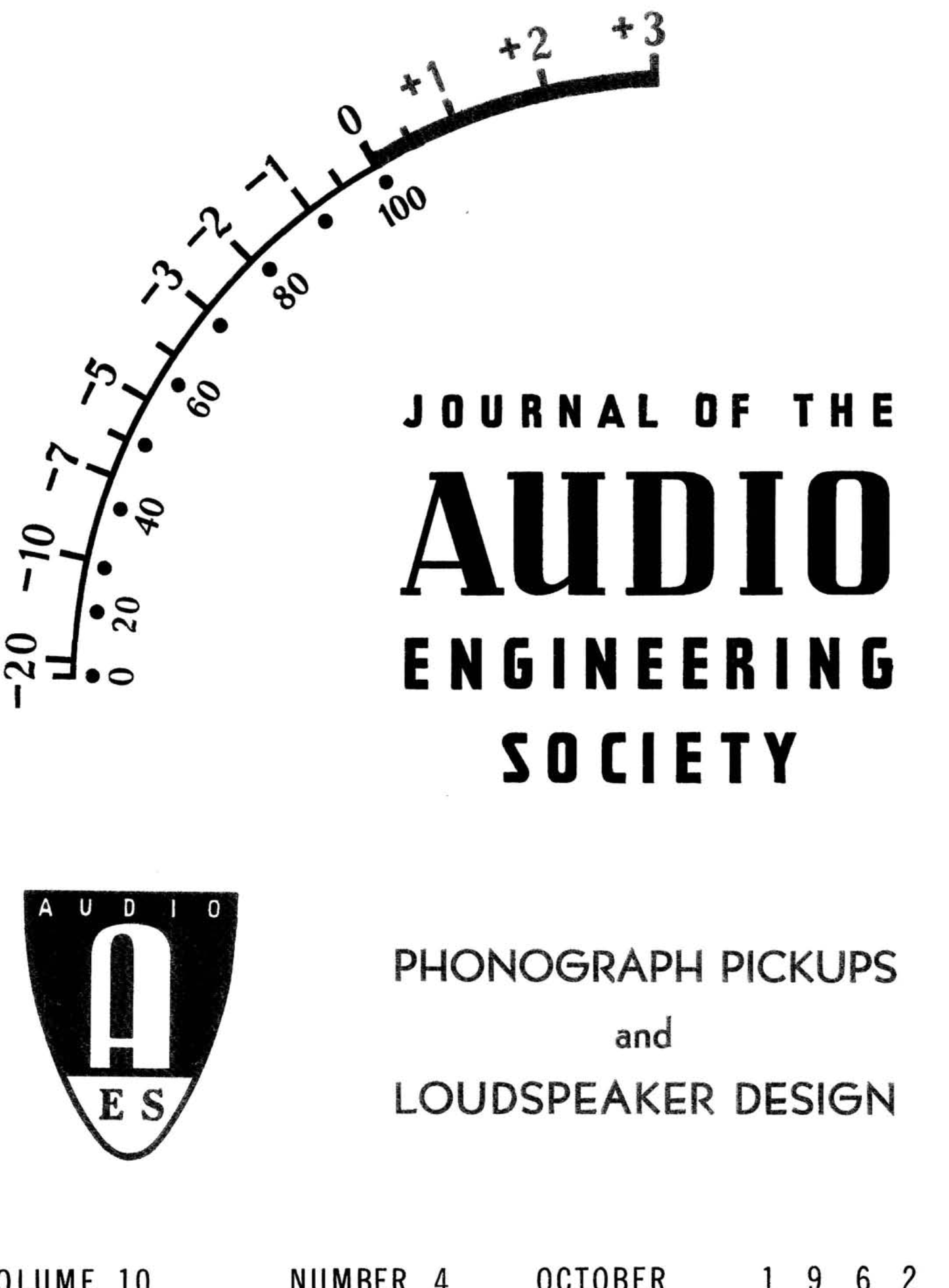 AES E-Library » Complete Journal: Volume 10 Issue 4