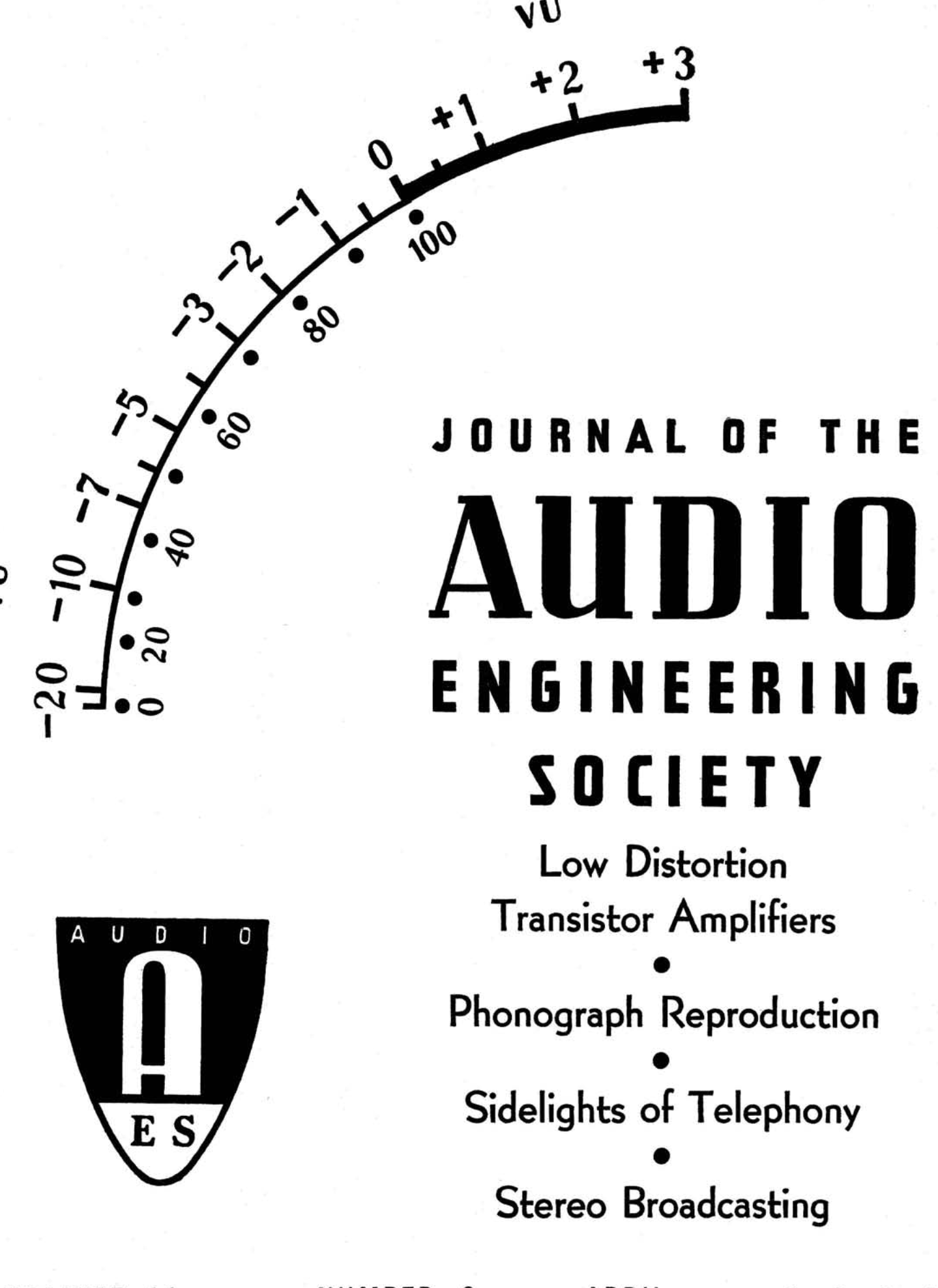 AES E-Library » Complete Journal: Volume 11 Issue 2
