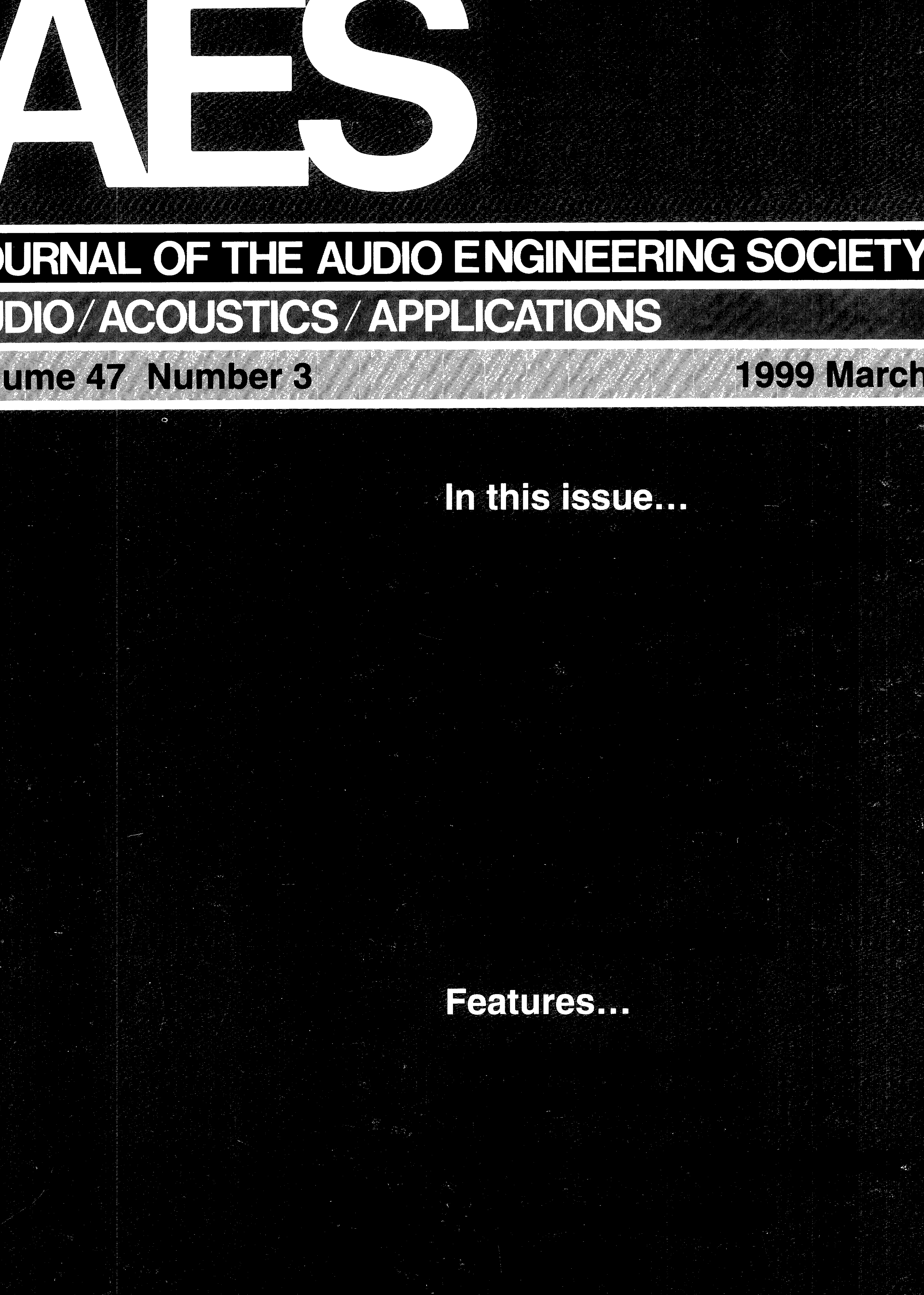 AES E-Library » Complete Journal Volume 47 Issue 3 pic pic