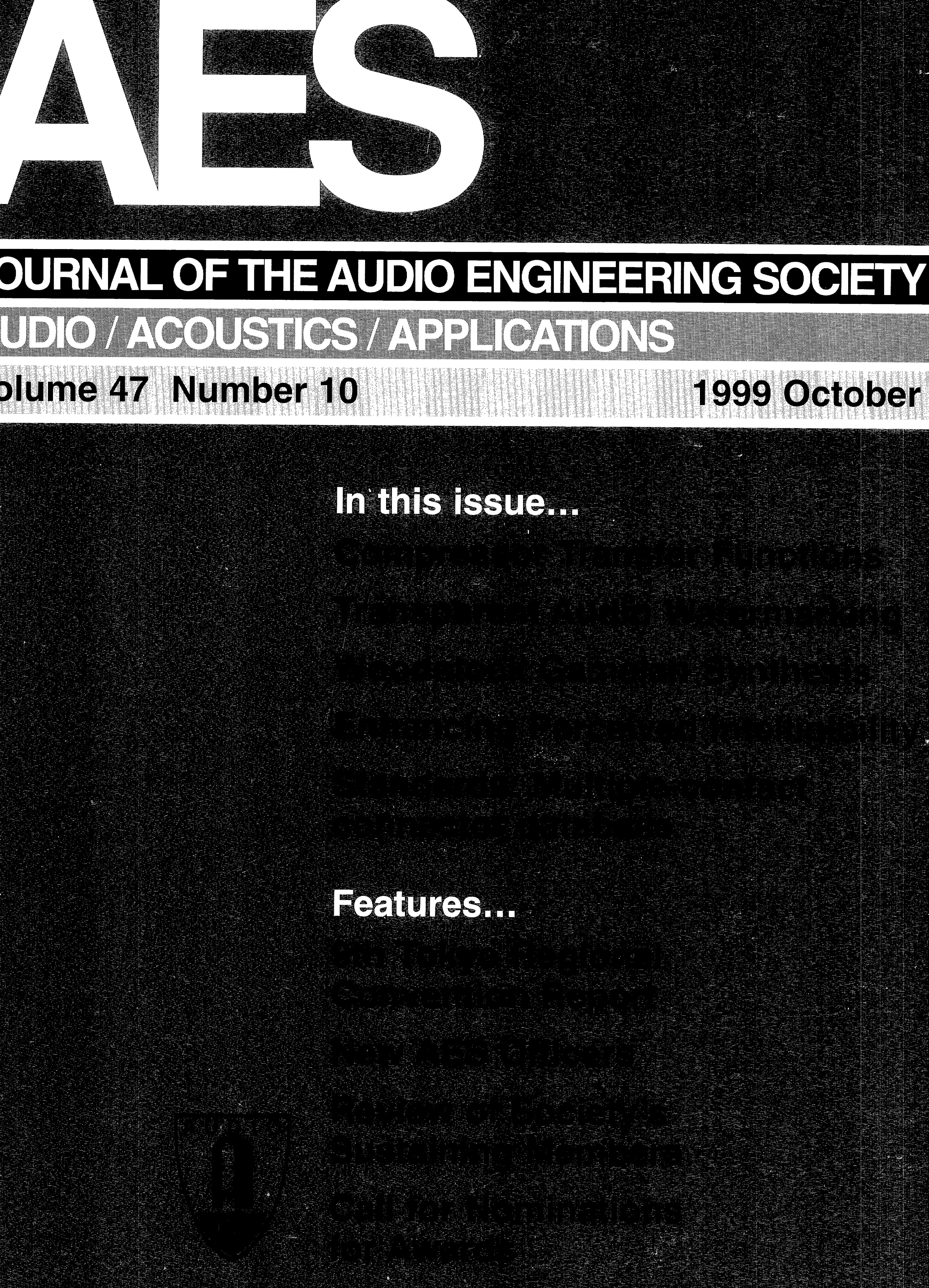 AES E-Library » Complete Journal Volume 47 Issue 10