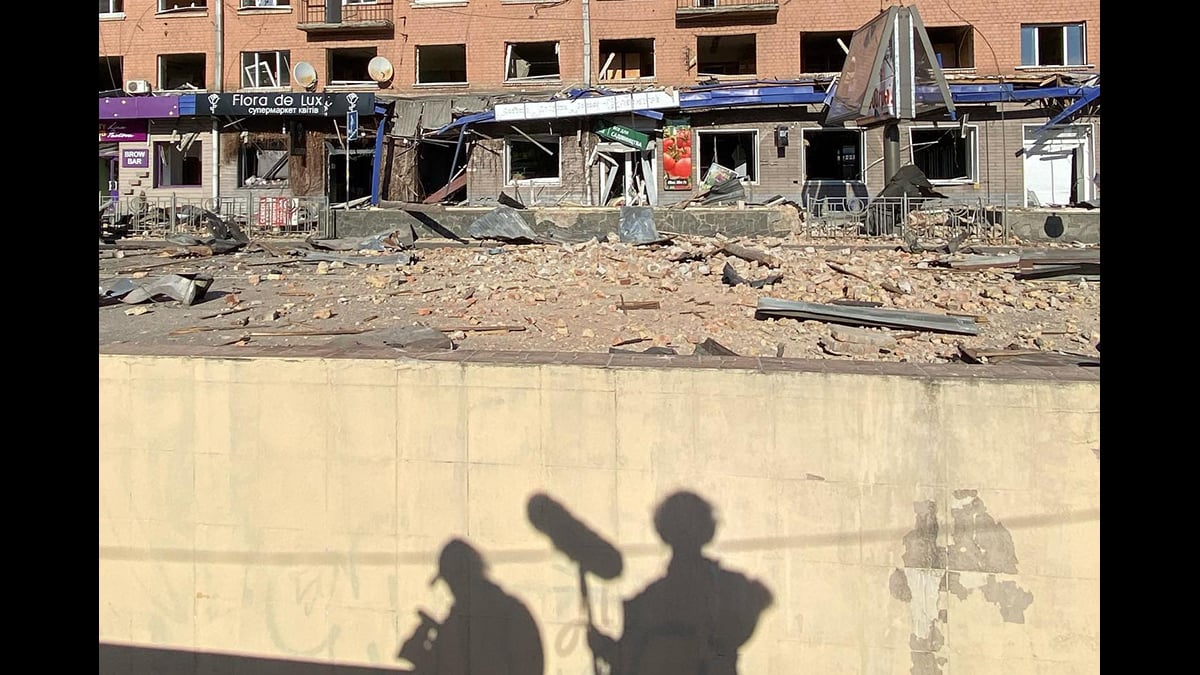 Ukraine documentary crew in war zone