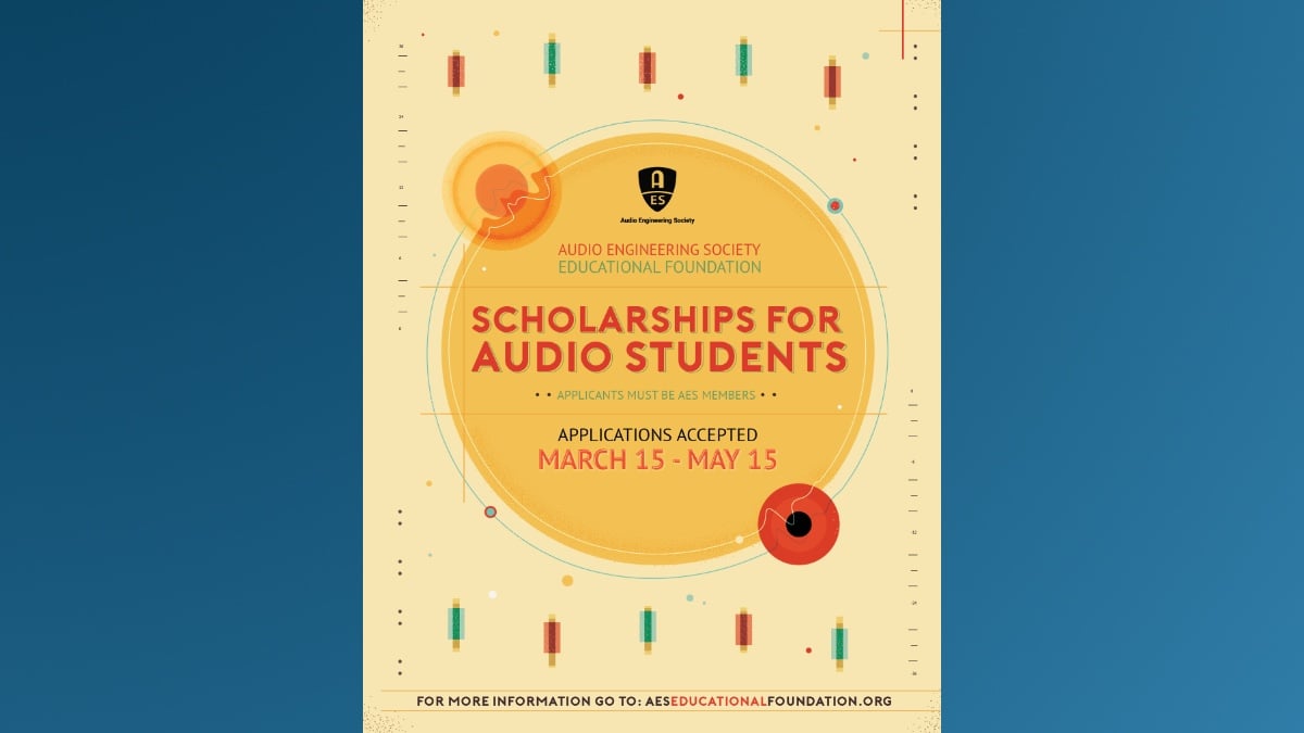 The AES Educational Foundation is accepting applications for its annual scholarships and grants through May 15. Visit AESEducationalFoundation.org to apply.