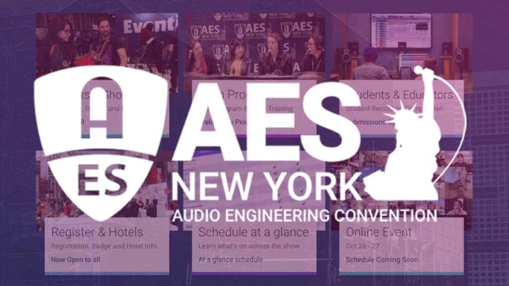 Full details of the upcoming AES New York 2022 Convention are now available online at AESShow.com.