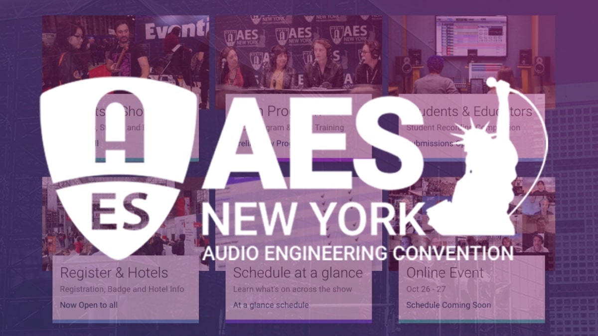 Full details of the upcoming AES New York 2022 Convention are now available online at AESShow.com.
