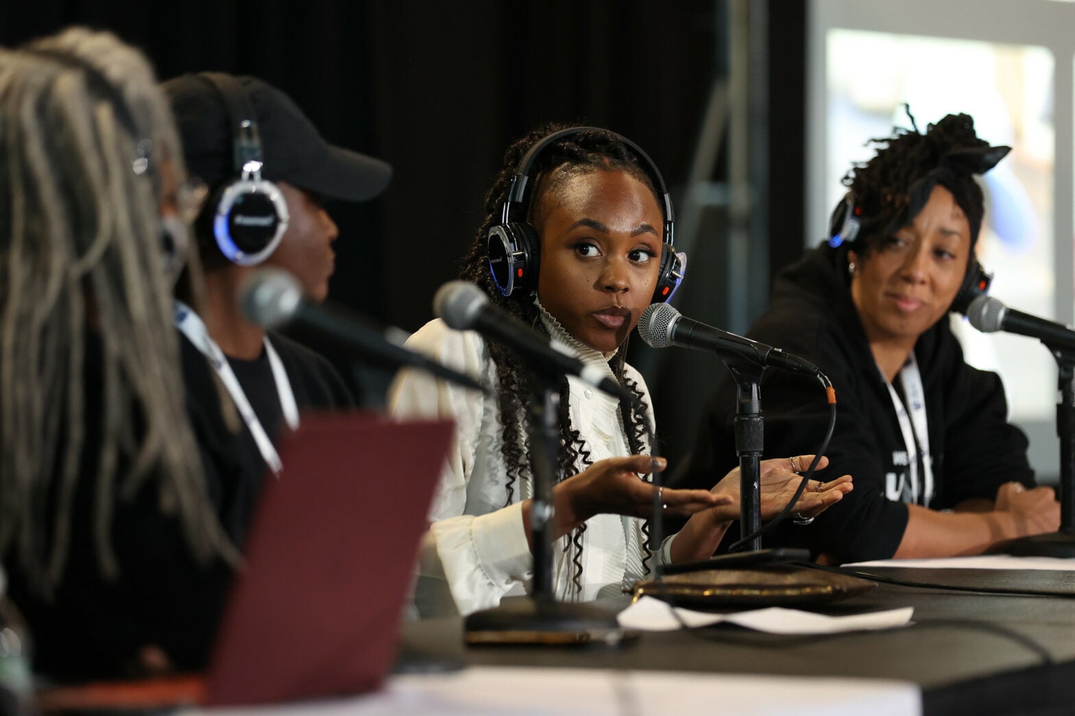 Ebonie Smith and AES Show 2024 Panel.